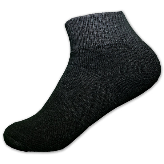 KIDS PLAIN BLACK ANKLE SOCKS