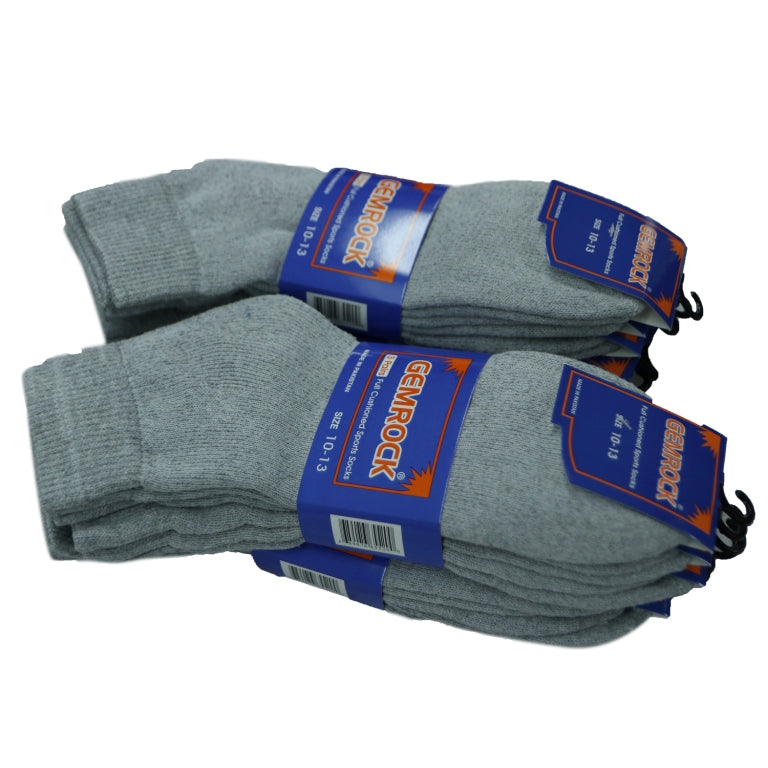 PLAIN GREY ANKLE SOCKS