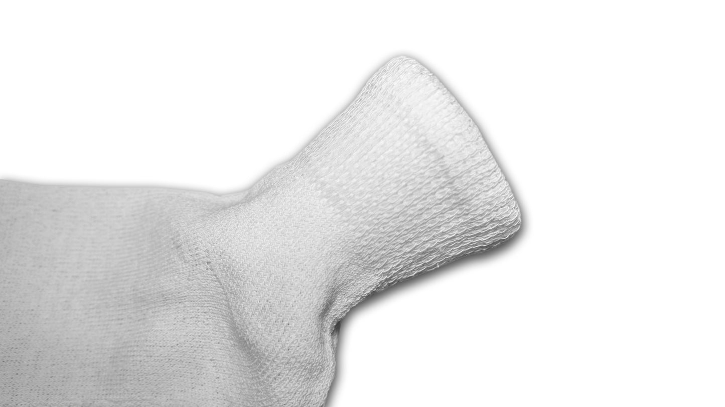 DIABETIC PLAIN WHITE ANKLE SOCKS