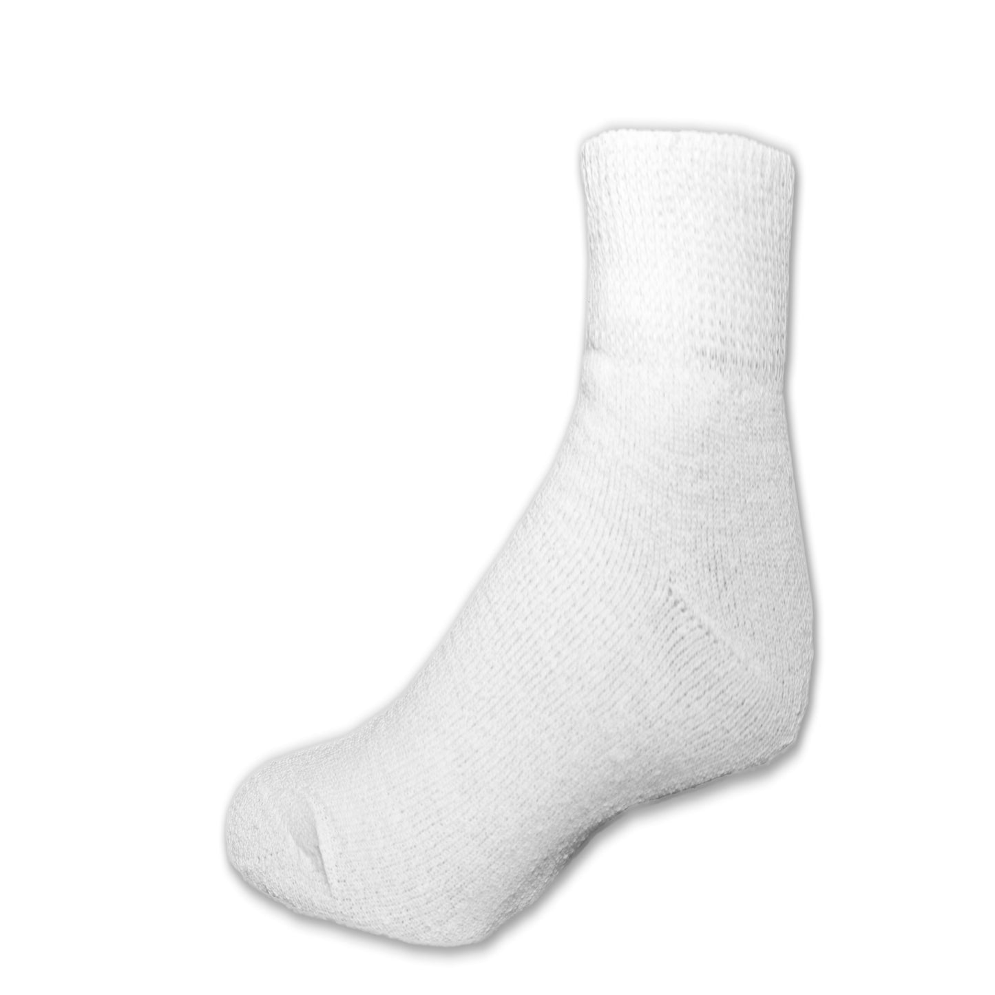 DIABETIC PLAIN WHITE ANKLE SOCKS