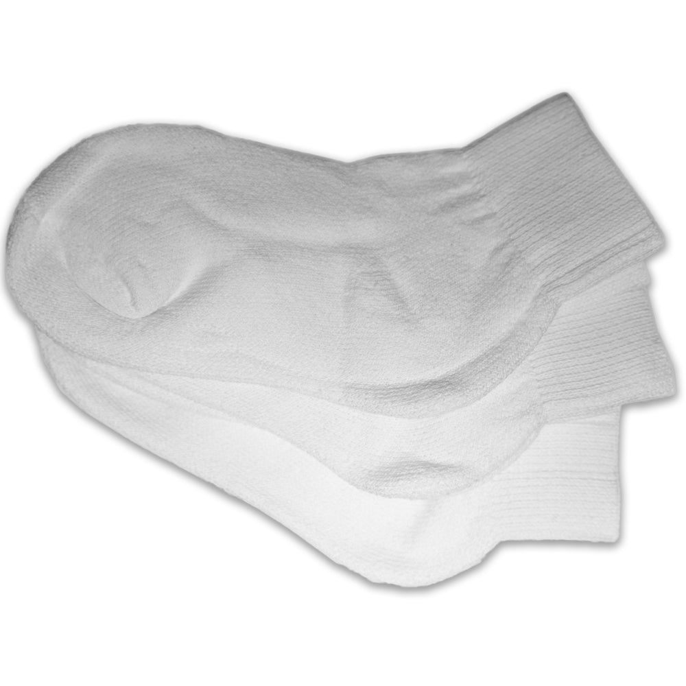 KIDS PLAIN WHITE ANKLE SOCKS