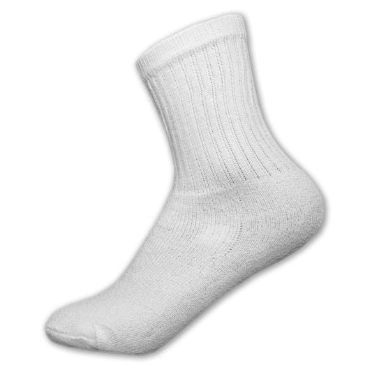 KIDS PLAIN WHITE CREW SOCKS